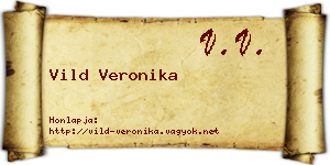 Vild Veronika névjegykártya